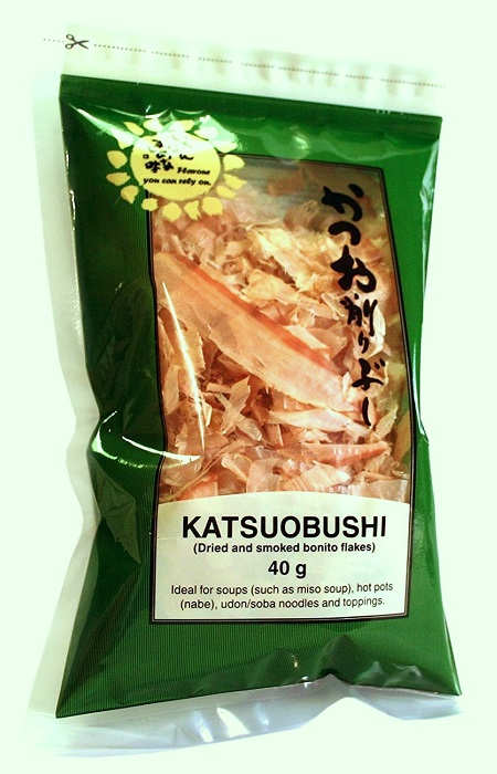 Katsuobushi (fiocchi di Bonito secchi affumicati) Wadakyu 40g.